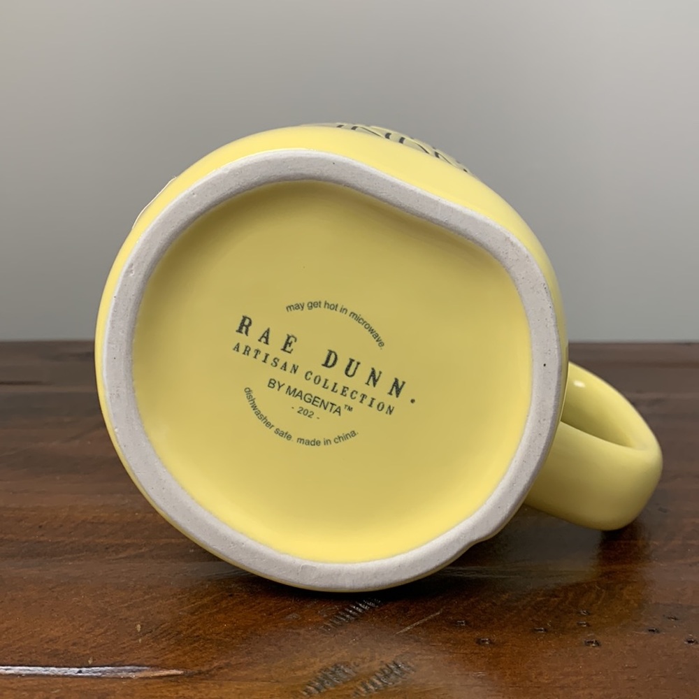 Last 1 - Rae Dunn “Cultivate Kindness” Yellow Double Sided Mug Rainbow - Picture 5 of 6